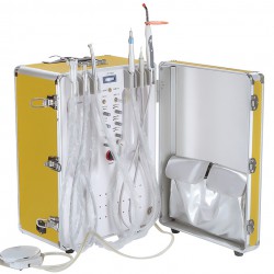 XS-341 Portable Dental Unit with Air Compressor + Curing Light+ Air Scaler