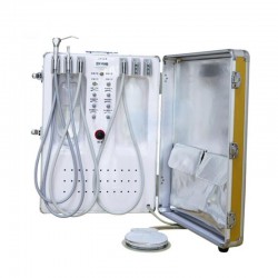 XS-098 Portable Dental Unit with Air Compressor + Suction System + Triplex Syringe