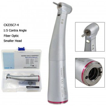 YUSENDNET COXO Dental 1:5 Mini Head Fiber Optic Contra Angle Speed Increasing CX235C7-4