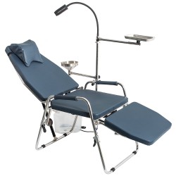 Greeloy GU-P101 Updated Adjustable Portable Dental Folding Chair with Portable Exam Light Gu-P102