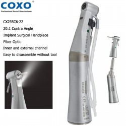 YUSENDENT COXO CX235C6-22 Dental LED 20:1 Contra Angle Implant Handpiece