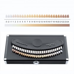 27 Colors Dental Whitening 3D Teeth Shade Guide Tooth Bleaching Color Chart with Mirror