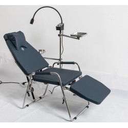 Greeloy GU-P101 Updated Adjustable Portable Dental Folding Chair with Portable Exam Light Gu-P102