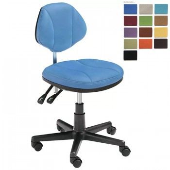 HS-10 Mobile Dental Stool with Back Support Doctor's Dentist Assistant Nurse Hygienist Chair