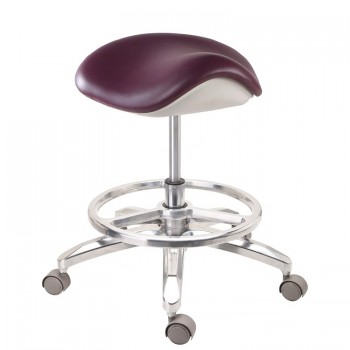 QY-D-MA-L Mobile Dental Assistant Stool Dentist's Saddle Stool Doctor's Stool Operator Chair