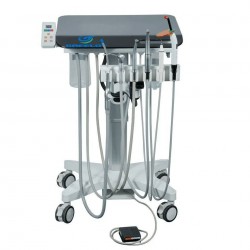 Greeloy GU-P302S Adjustable Mobile Dental Cart Treatment Unit with Electric Motor + Curing Light + Scaler Handpiece