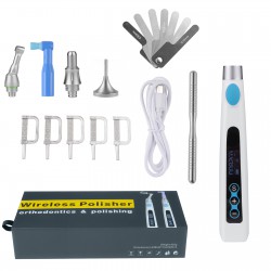 Electric Dental Motor Wireless IPR System Orthodontic & Polishing Handpiece Kit