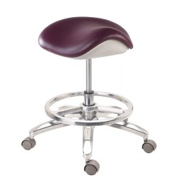 QY-D-MA-L Mobile Dental Assistant Stool Dentist's Saddle Stool Doctor's Stool Operator Chair