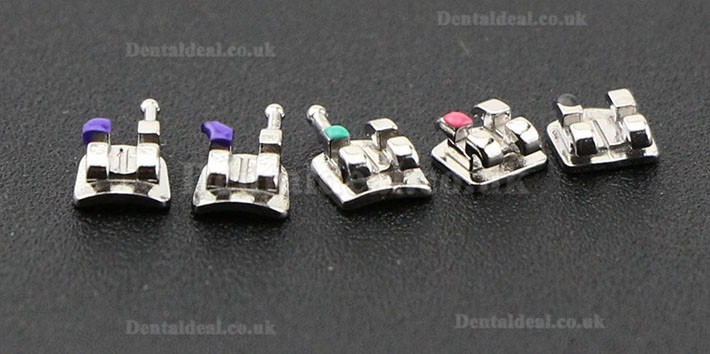 100 Packs OC Dental Orthodontic Metal Bracket Braces MIM Mini Roth MBT 018 022 345