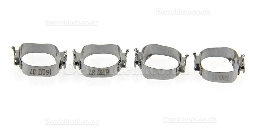 85 Sets Dental Orthodontic Molar Bands MBT 022 Pre-welded with Single Tube Convertible Buccal Tubes & Lingual Sheath