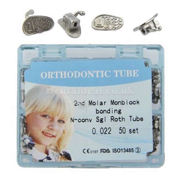 200pcs Dental Orthodontic Monoblock Buccal Tubes Direct Bonding One Piece MBT ROTH 022