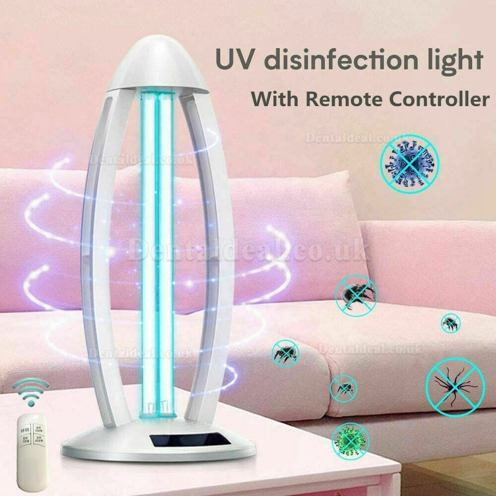 UV+Ozone Sterilization Ultraviolet Germicidal Lamp with Three-Step Timing Remote