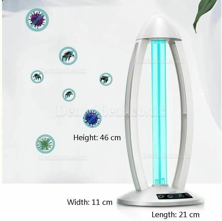 UV+Ozone Sterilization Ultraviolet Germicidal Lamp with Three-Step Timing Remote