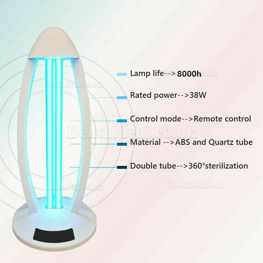 UV+Ozone Sterilization Ultraviolet Germicidal Lamp with Three-Step Timing Remote