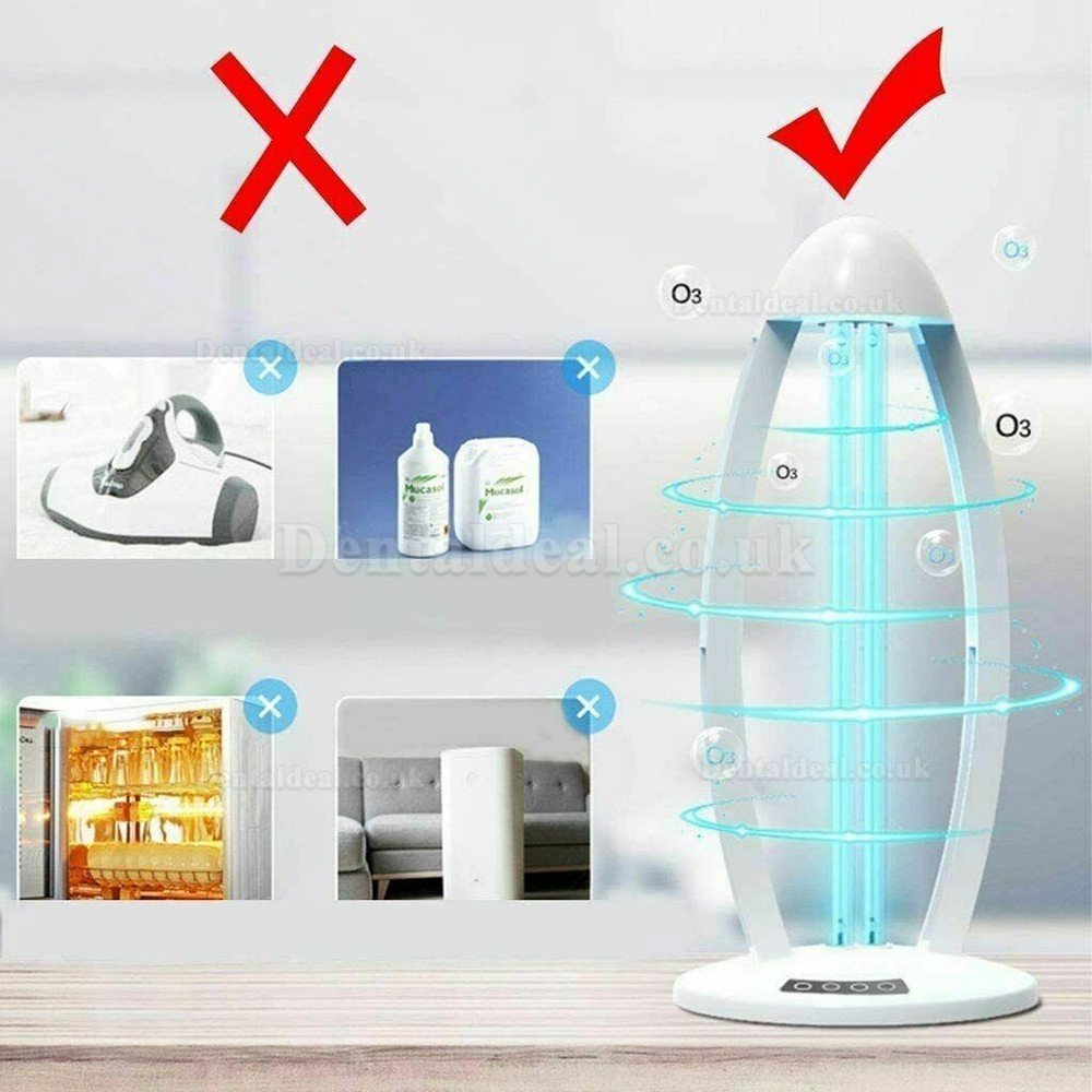 UV+Ozone Sterilization Ultraviolet Germicidal Lamp with Three-Step Timing Remote