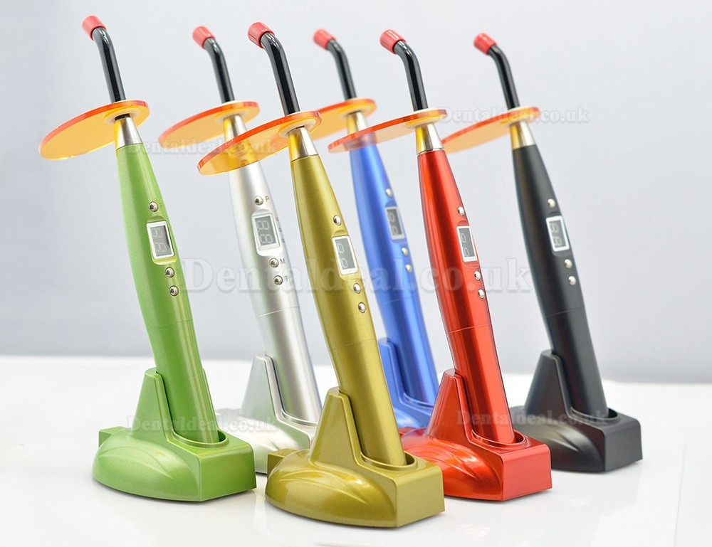 Dental 5W Wireless Cordless LED Curing Light Lamp 1500mw Black