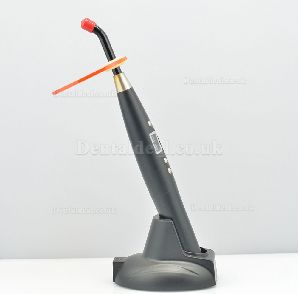 Dental 5W Wireless Cordless LED Curing Light Lamp 1500mw Black