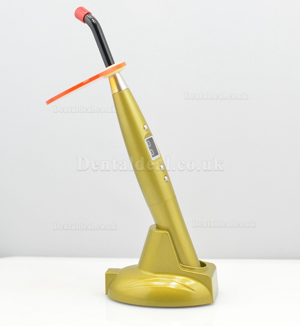 Dental 5W Wireless Cordless LED Curing Light Lamp 1500mw Black