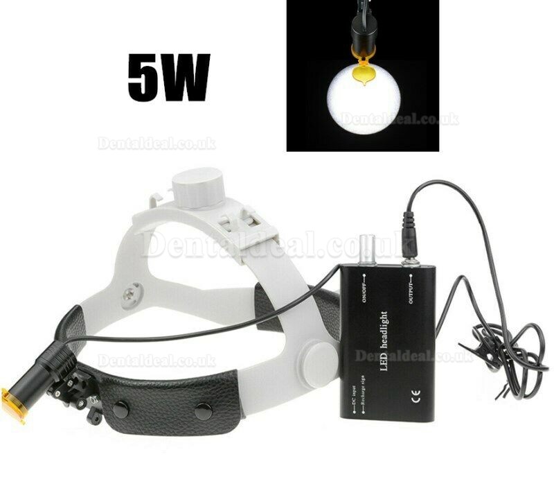 Dental Medical 5W LED Head Light with Filter Headband Headlamp + Aluminum Box