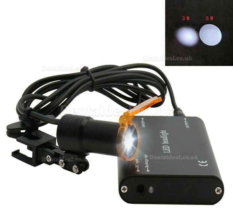 Dental Medical 5W LED Head Light with Filter Insert Type For Binocular Loupes