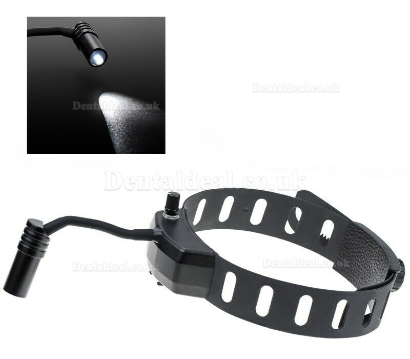 Dental Wireless 5W LED Headlight ENT Medical Headband Head Light Lamp Black