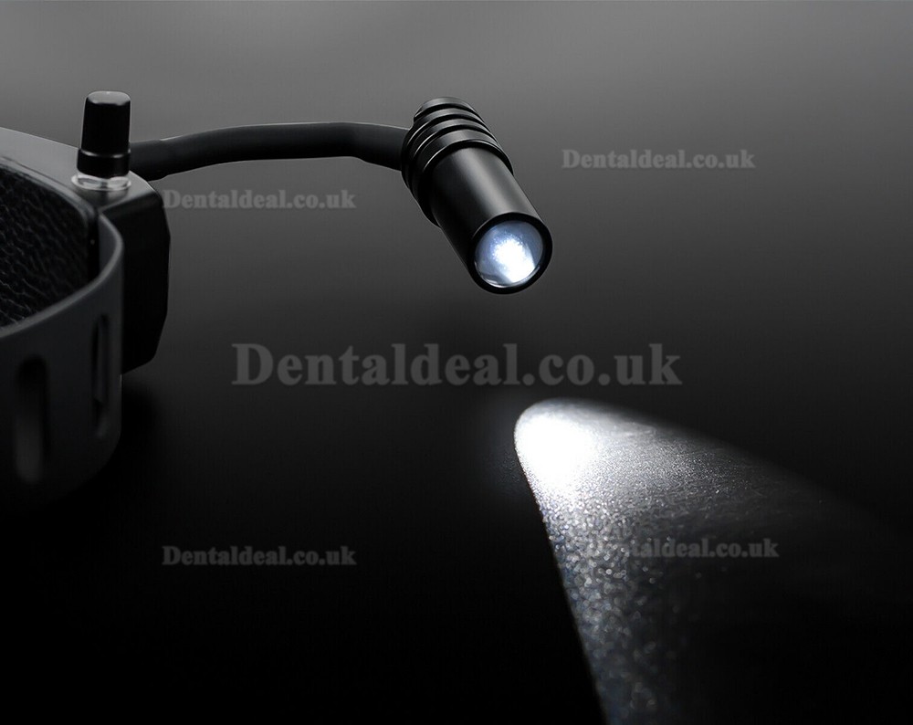 Dental Wireless 5W LED Headlight ENT Medical Headband Head Light Lamp Black