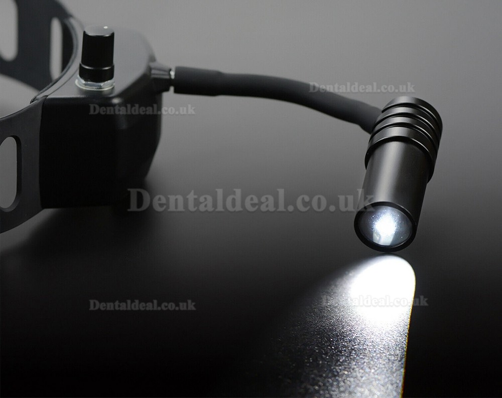 Dental Wireless 5W LED Headlight ENT Medical Headband Head Light Lamp Black