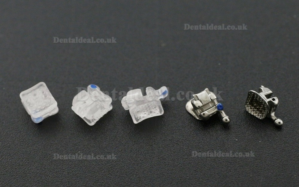 Ormco Damon C Style Dental Orthodontic Self-ligating Brackets Ceramic Roth 0.022 3-4-5 With Hooks Clear Braces With Tool