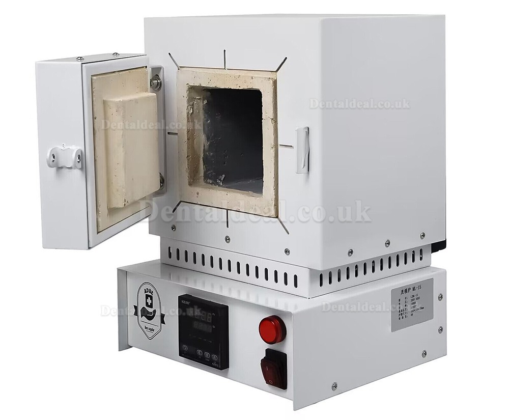 1.5KW 1000℃ Mini Dental Lab Wax Muffle Furnace High Temperature Wax Burnout Oven for Preheating Crucible