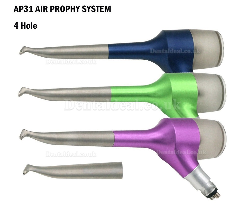 Dental Air Jet Prophy Air-flow Polisher Hygiene Handpiece 4 Holes