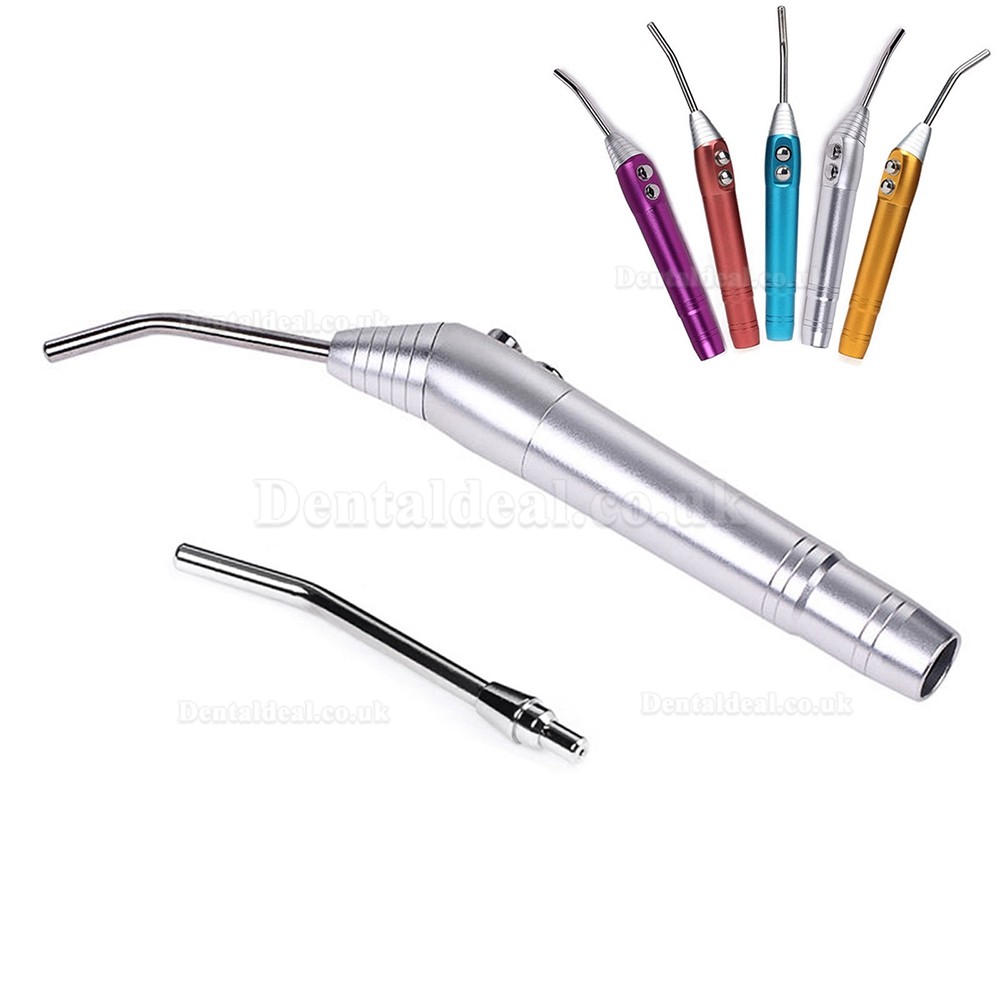 New Dental Air Water Spray Triple 3 Way Syringe Handpiece +2 Nozzles Tips 5 Colors