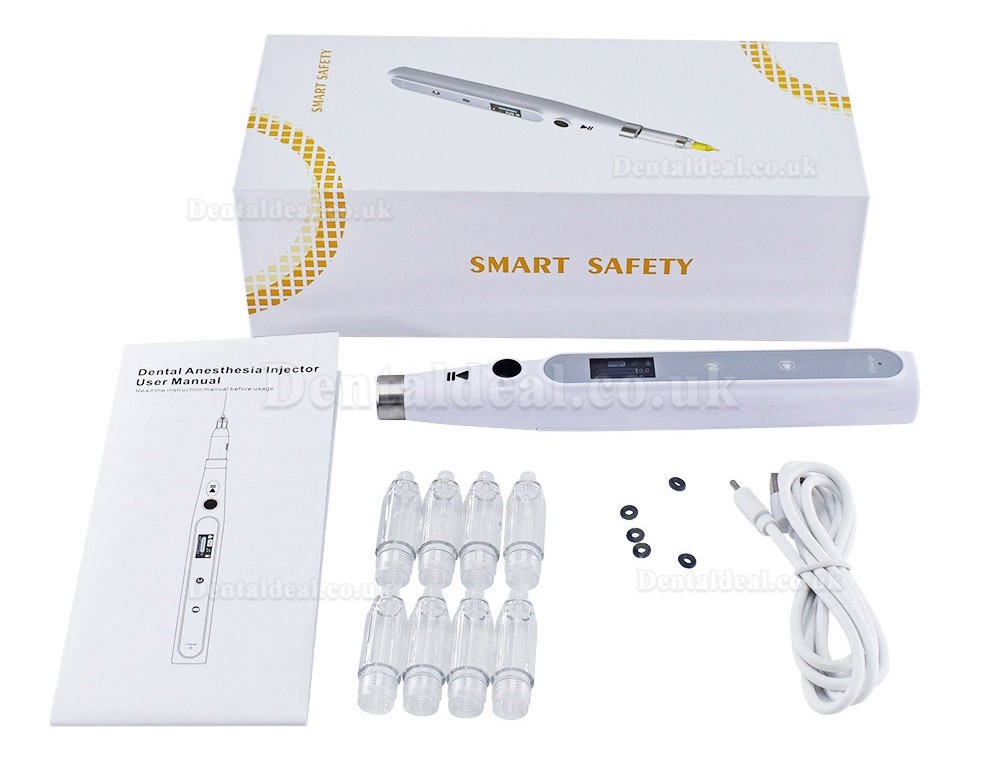 Electric Dental Anesthesia Injector Painless Anesthesia Pen Cordless with LCD Display