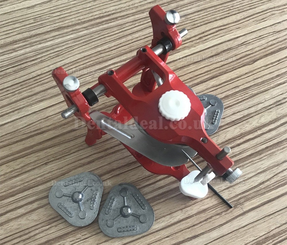 Dental Lab Articulator Anatomic Aluminium Red Dental Articulator