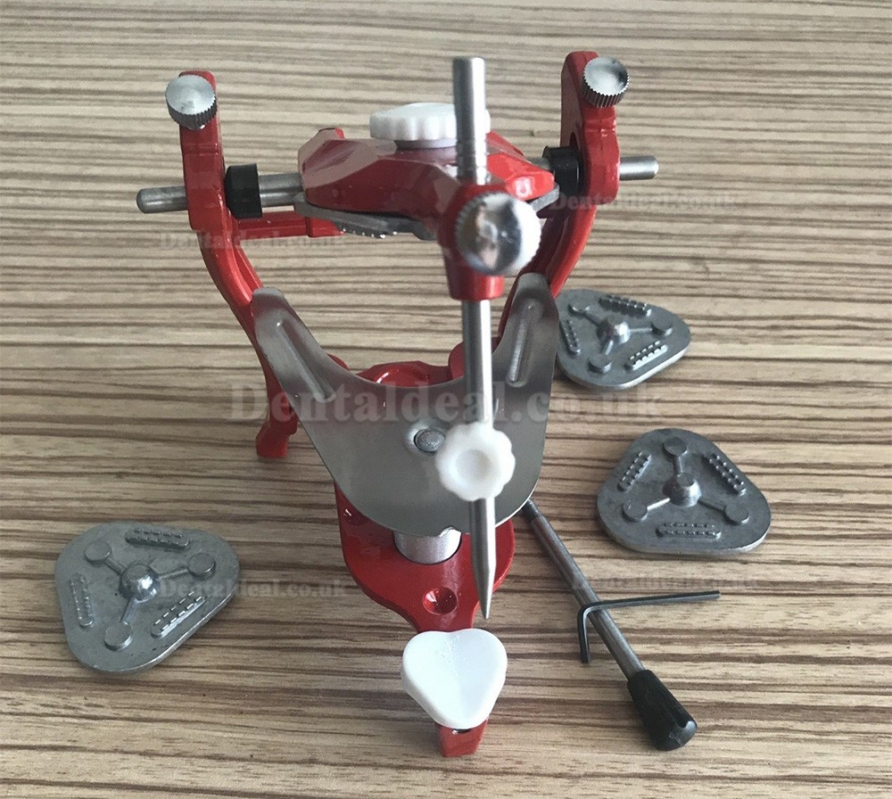 Dental Lab Articulator Anatomic Aluminium Red Dental Articulator