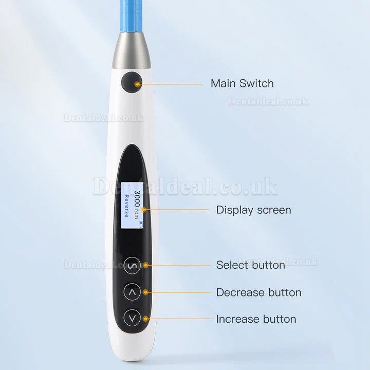 Electric Cordless Dental Hygiene Prophy Handpiece for Teeth Polishing 10 Speed Settings