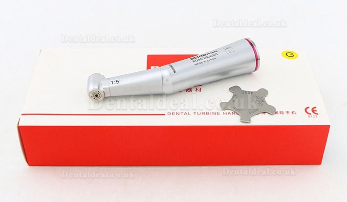 BEING Dental Inner Water Contra Angle 1:5 High Speed Handpiece 1.6mm Red Ring