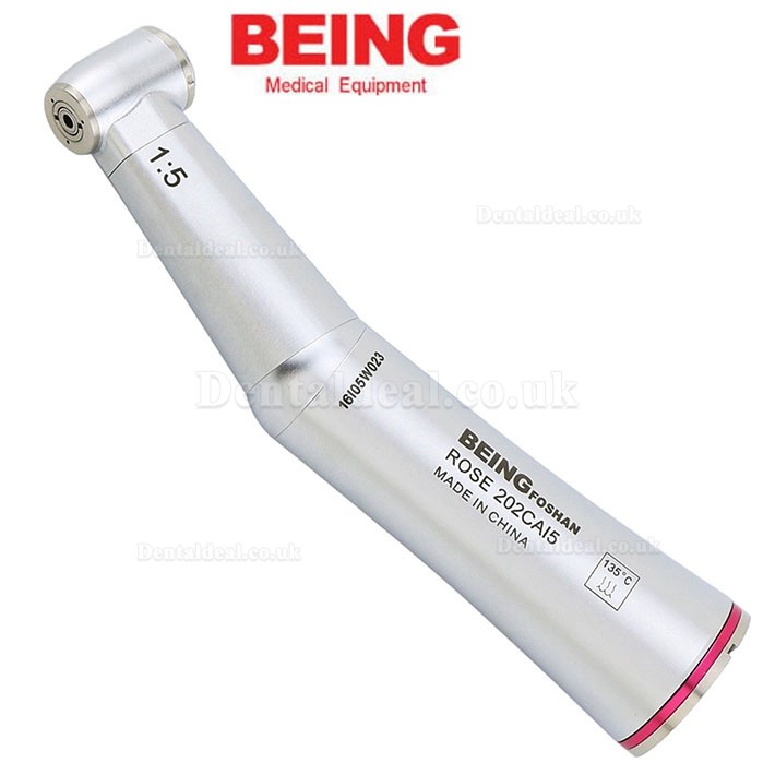 BEING Dental Inner Water Contra Angle 1:5 High Speed Handpiece 1.6mm Red Ring