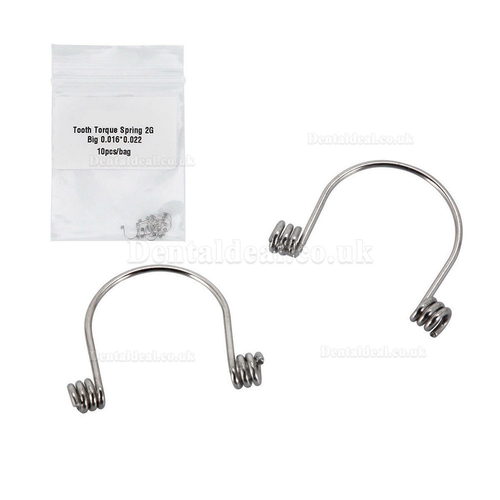 10 Packs Dental Orthodontic Big Middle S Anterior Teeth Torque Rectangular Spring