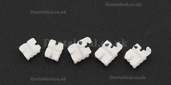 5Pack/20Pcs Dental Orthodontic Ceramic Bracket Braces ROTH 022 345 Hooks