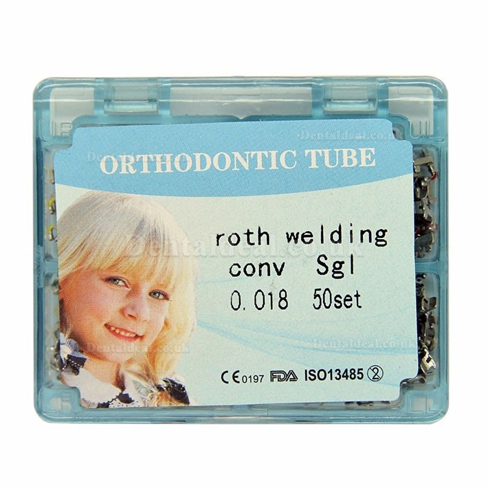 50 Kits Dental Orthodontic Roth Weldable Convertible Buccal Tubes Slot 018