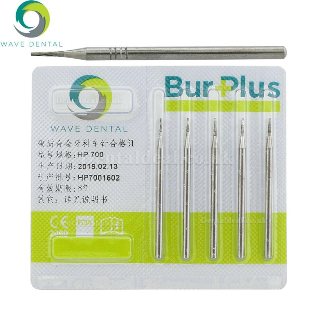 5 Packs Wave Dental Carbide Burs For Low Speed Straight Handpiece HP 698 699 701 703 704 Prima