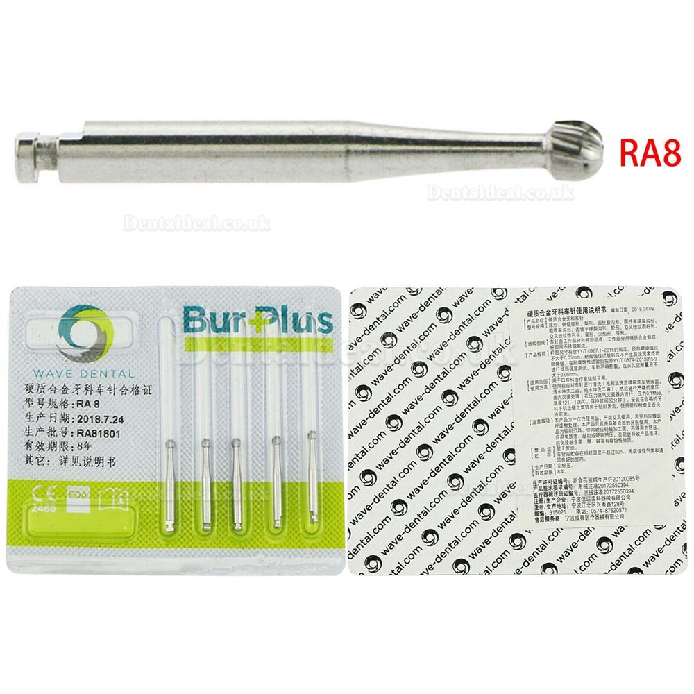 Dental SBT Low Speed Tungsten Carbide Round Latch Burs Drill RA 1 2 3 4 5 6 7 8