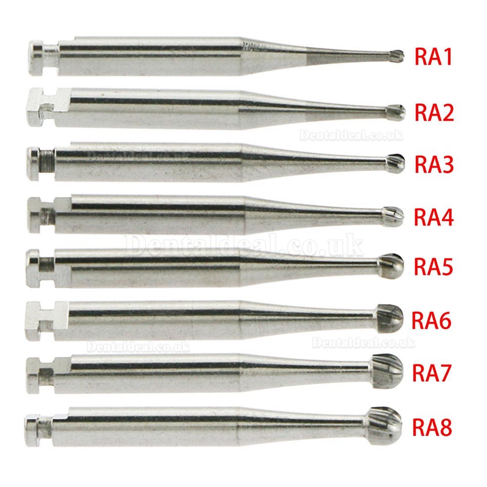 Dental SBT Low Speed Tungsten Carbide Round Latch Burs Drill RA 1 2 3 4 5 6 7 8