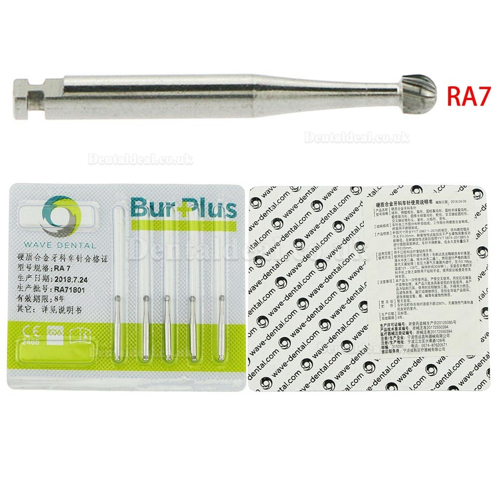 Dental SBT Low Speed Tungsten Carbide Round Latch Burs Drill RA 1 2 3 4 5 6 7 8