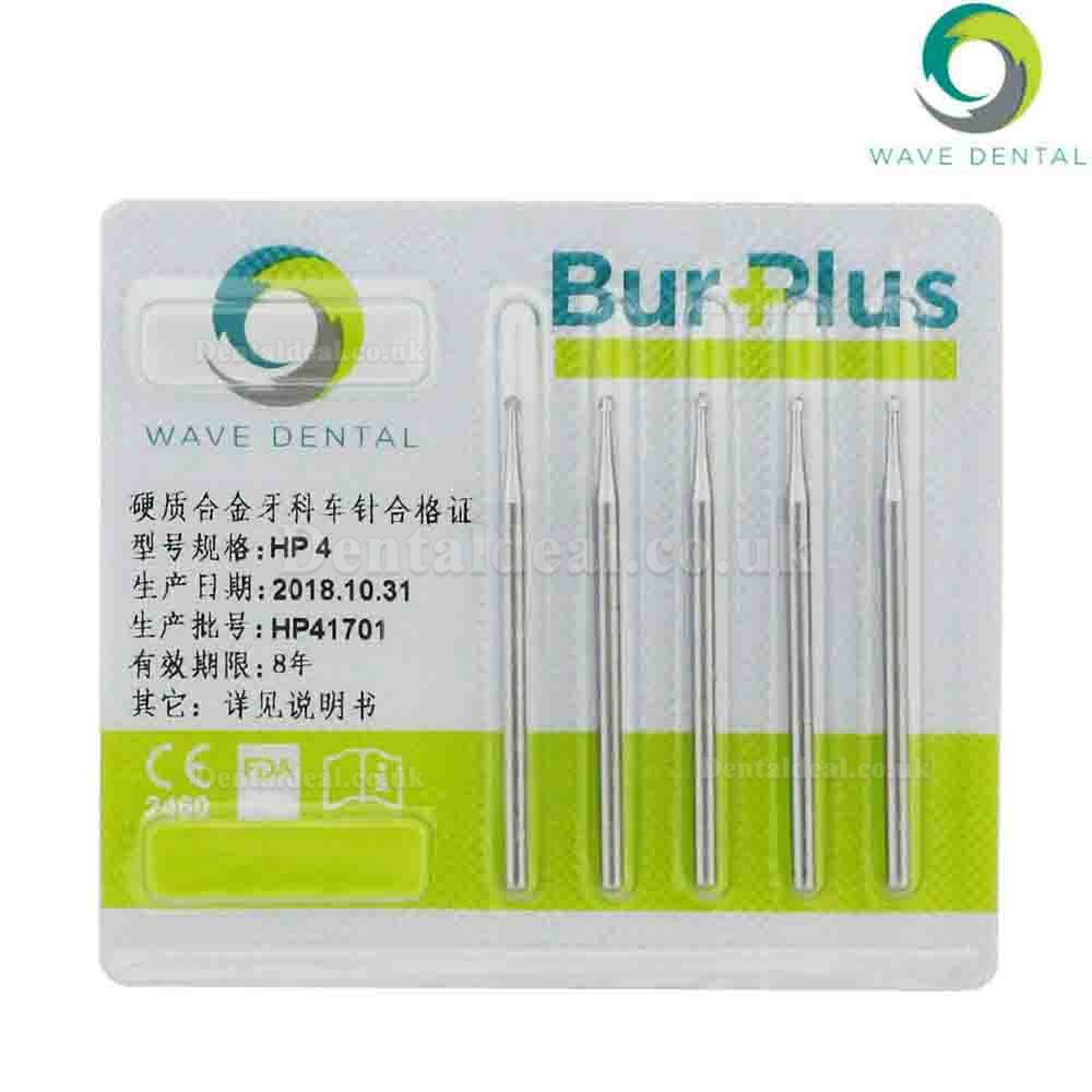 5 Packs Wave Dental Carbide Burs Round For Straight Handpiece HP1/4 1 2 3 5 6 8 10 Prima