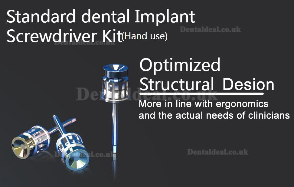 YUSENDENT COXO C-TW2 Dental Universal Implant Torque Wrench Kit with 14 Screwdrivers