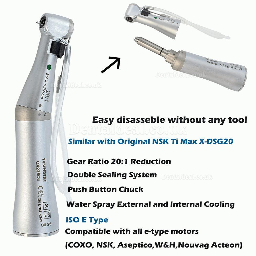 YUSENDENT® COXO C-SRILOR Dental Brushless Motor Implant system with 20:1 Contra-angle