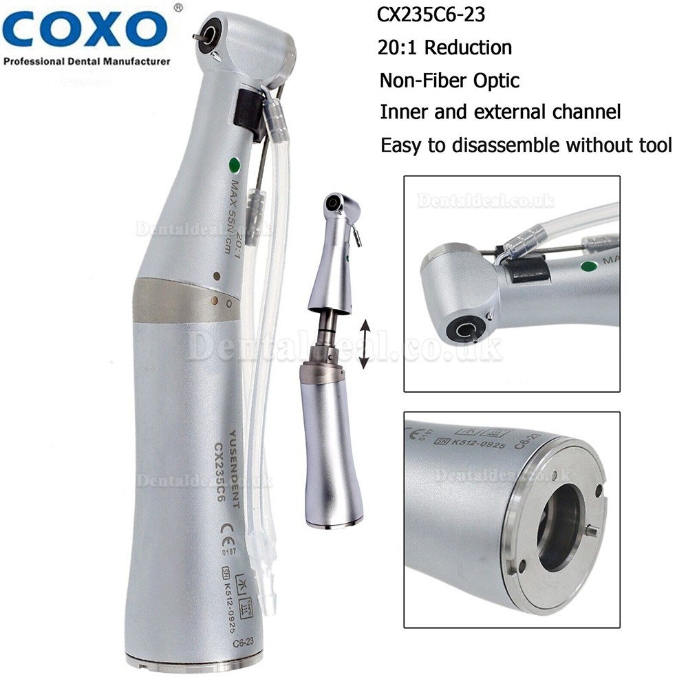 YUSENDENT COXO CX235C6-23 Dental Implant Surgical Handpiece 20:1 Contra Angle E-type