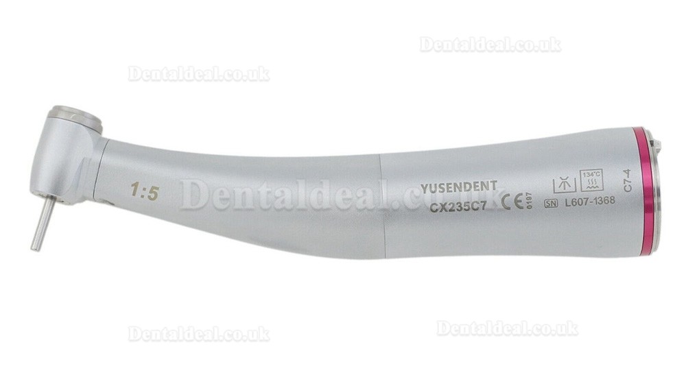 YUSENDNET COXO Dental 1:5 Mini Head Fiber Optic Contra Angle Speed Increasing CX235C7-4