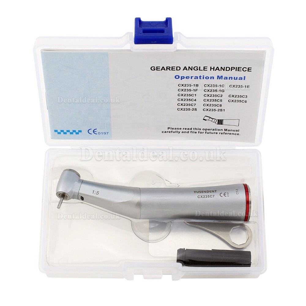 YUSENDENT COXO CX235C7-5 Multiplier Contra Angle 1:5 Fiber Optic Speed Increasing Handpiece